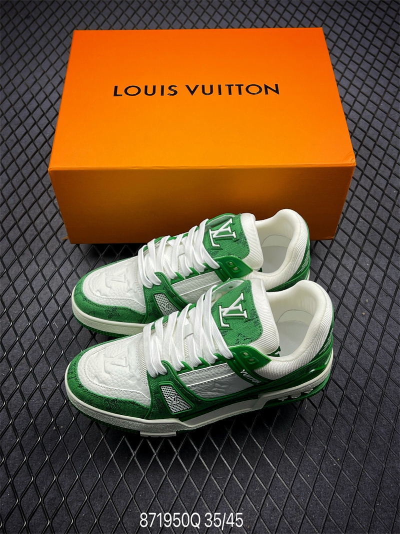 L X V Trainer Sneaker Low Green detail 2