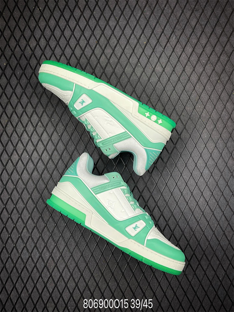L X V Trainer Sneaker Low Light Green detail 6
