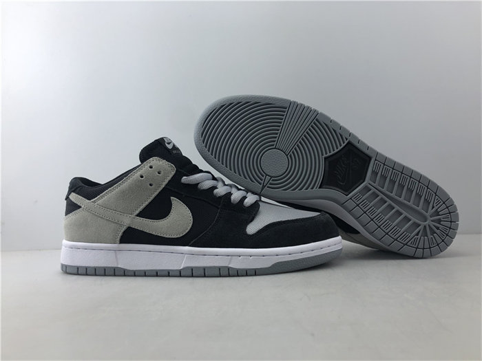 NK SB Zoom Dunk Low Pro Black Wolf Grey White 854866-001 detail 3