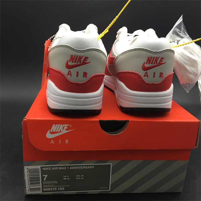 NK Air Max 1 Anniversary Red 908375-103 detail 4