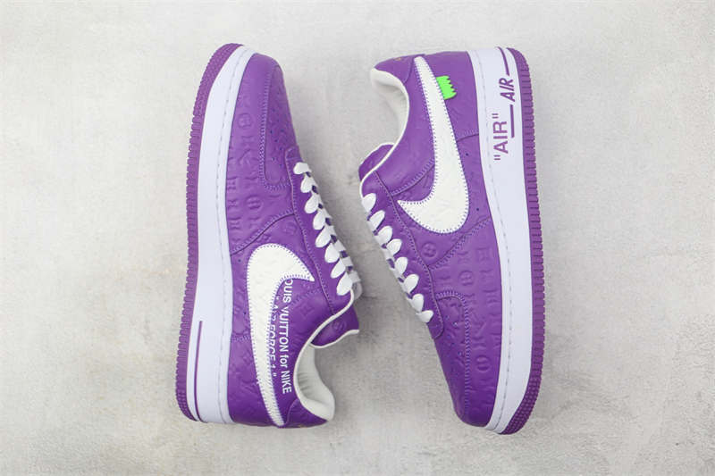 L X V x NK Air Force 1'07 Low "Purple/white/Monogram" detail 9