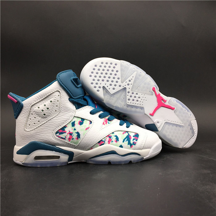 JRD 6 Retro White Laser Fuchsia Green Abyss 543390 153