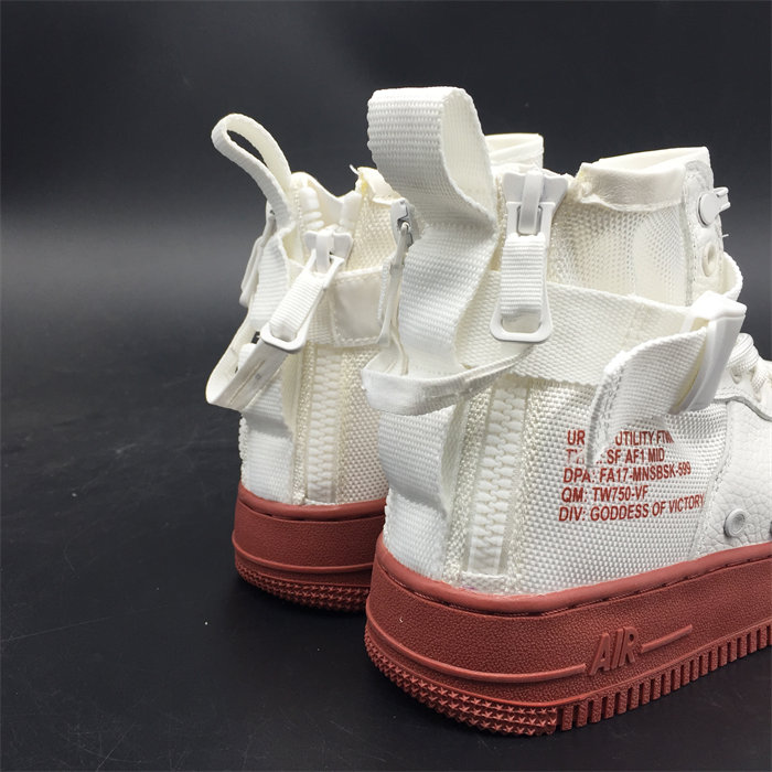 NK SF Air Force 1 Mid Ivory Mars Stone 917753-100 detail 6