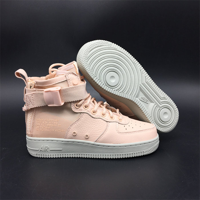 NK SF Air Force 1 Mid Orange Quartz AA3966-800 detail 2