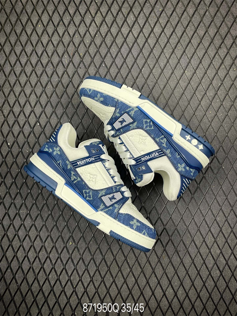 L X V Trainer Sneaker Low Blue detail 6