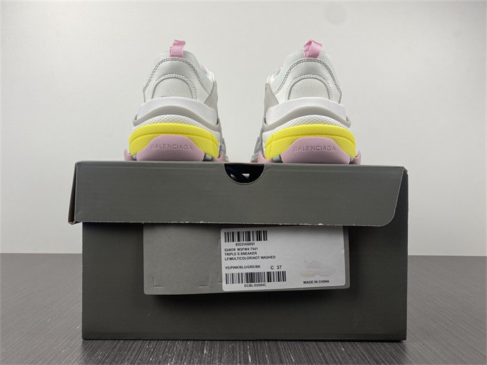 BLCG Triple S White Yellow 524039 W2FW4 7541 detail 5