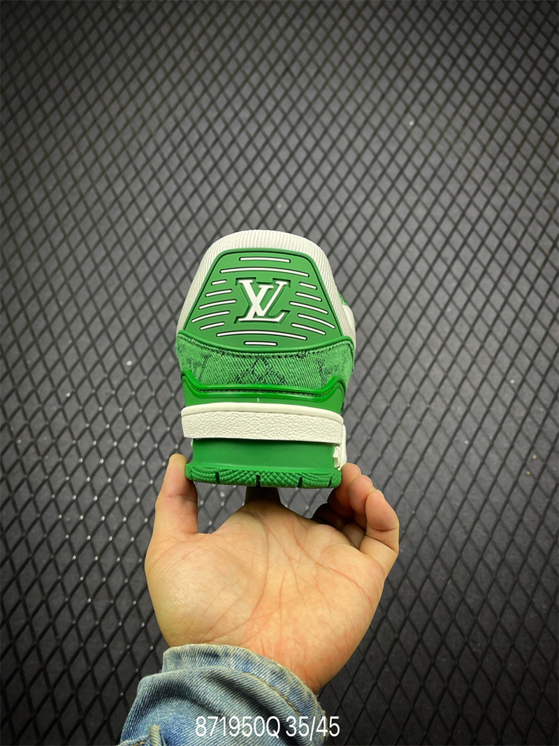 L X V Trainer Sneaker Low Green detail 5