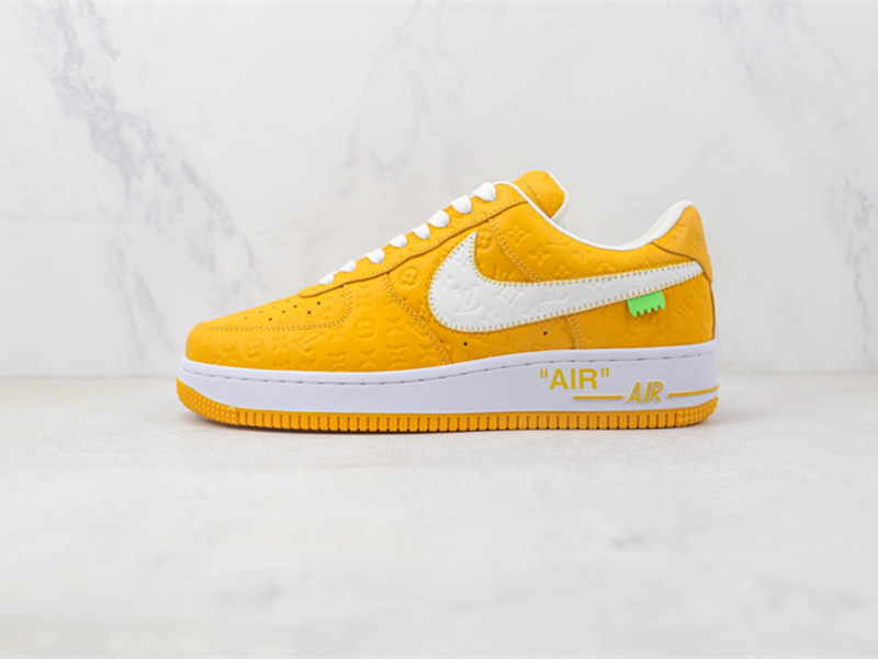 L X V x NK Air Force 1'07 Low Yellow/white/Monogram