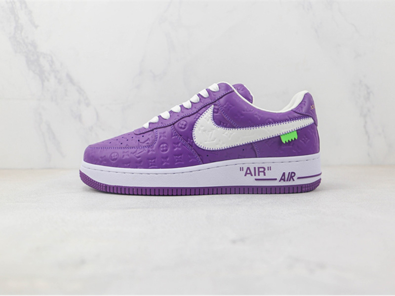 L X V x NK Air Force 1'07 Low "Purple/white/Monogram"