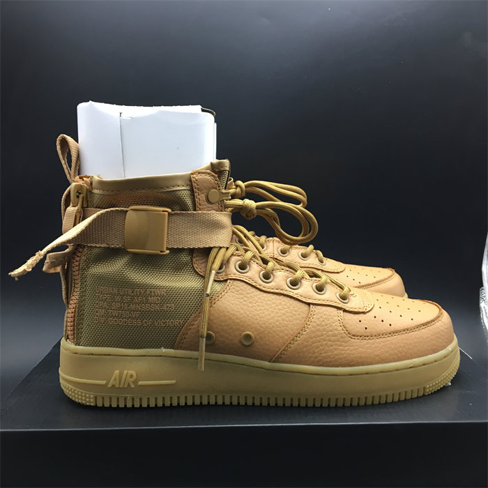 NK SF Air Force 1 Mid Elemental Gold AA3966-700 detail 7