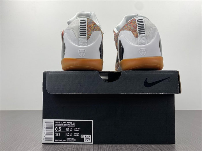 NK Kobe 9 Elite Premium Low HTM Milan White Multi-Color 698595-109 detail 5
