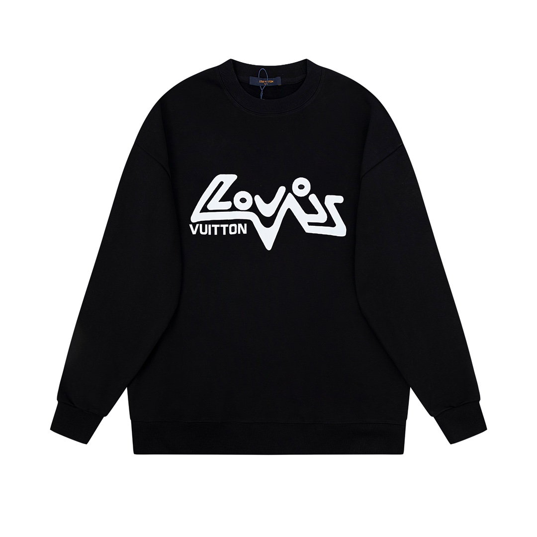 L X V Hoodies Black