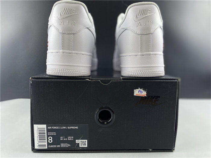 NK Air Force 1 Low Supreme White CU9225-100 detail 5