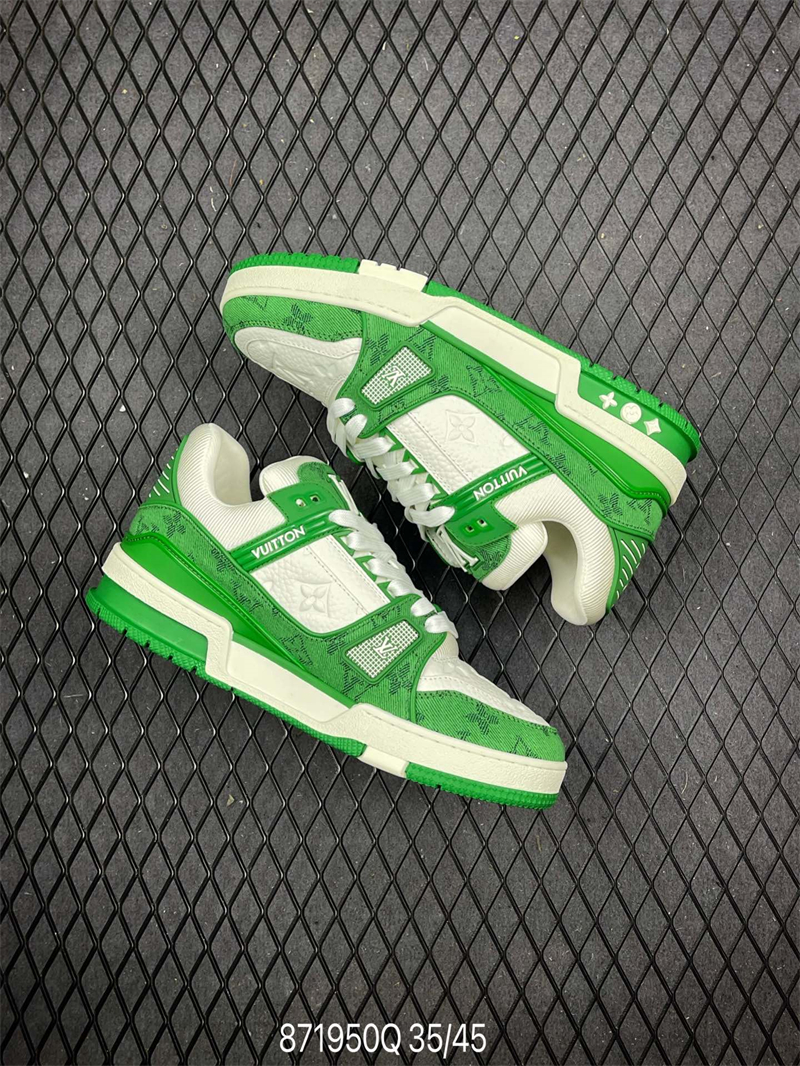 L X V Trainer Sneaker Low Green detail 6