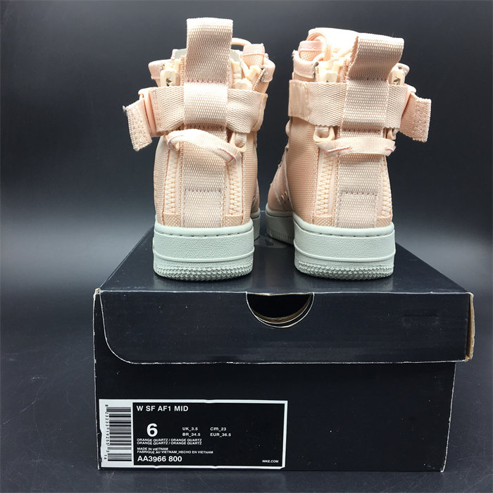 NK SF Air Force 1 Mid Orange Quartz AA3966-800 detail 5
