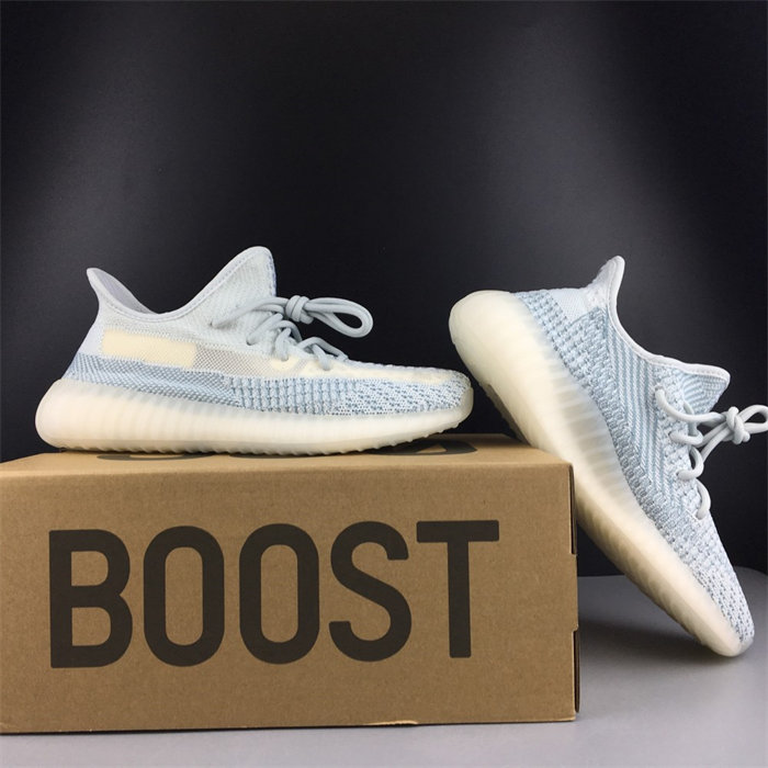 ADS Yeezy Boost 350 V2 Cloud White (Non-Reflective) FW3043 detail 2