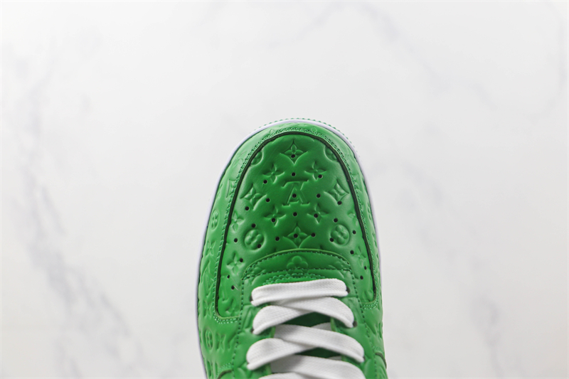 L X V x NK Air Force 1'07 Low "Green/white/Monogram" detail 3