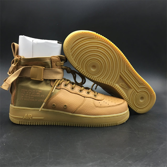 NK SF Air Force 1 Mid Elemental Gold AA3966-700 detail 2