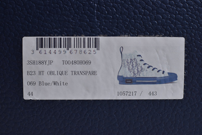 B23 Oblique High Top Sneakers bule T00480H069 detail 10