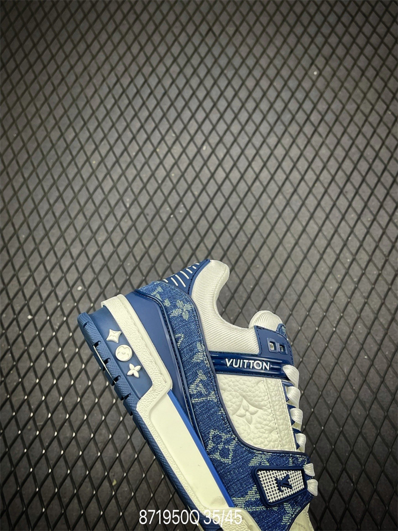 L X V Trainer Sneaker Low Blue detail 3
