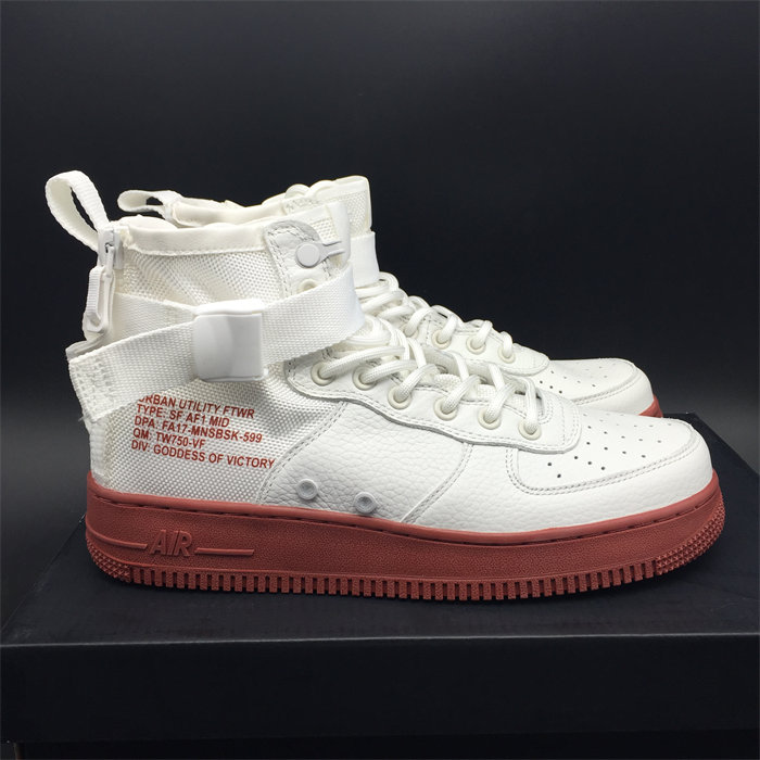 NK SF Air Force 1 Mid Ivory Mars Stone 917753-100 detail 7