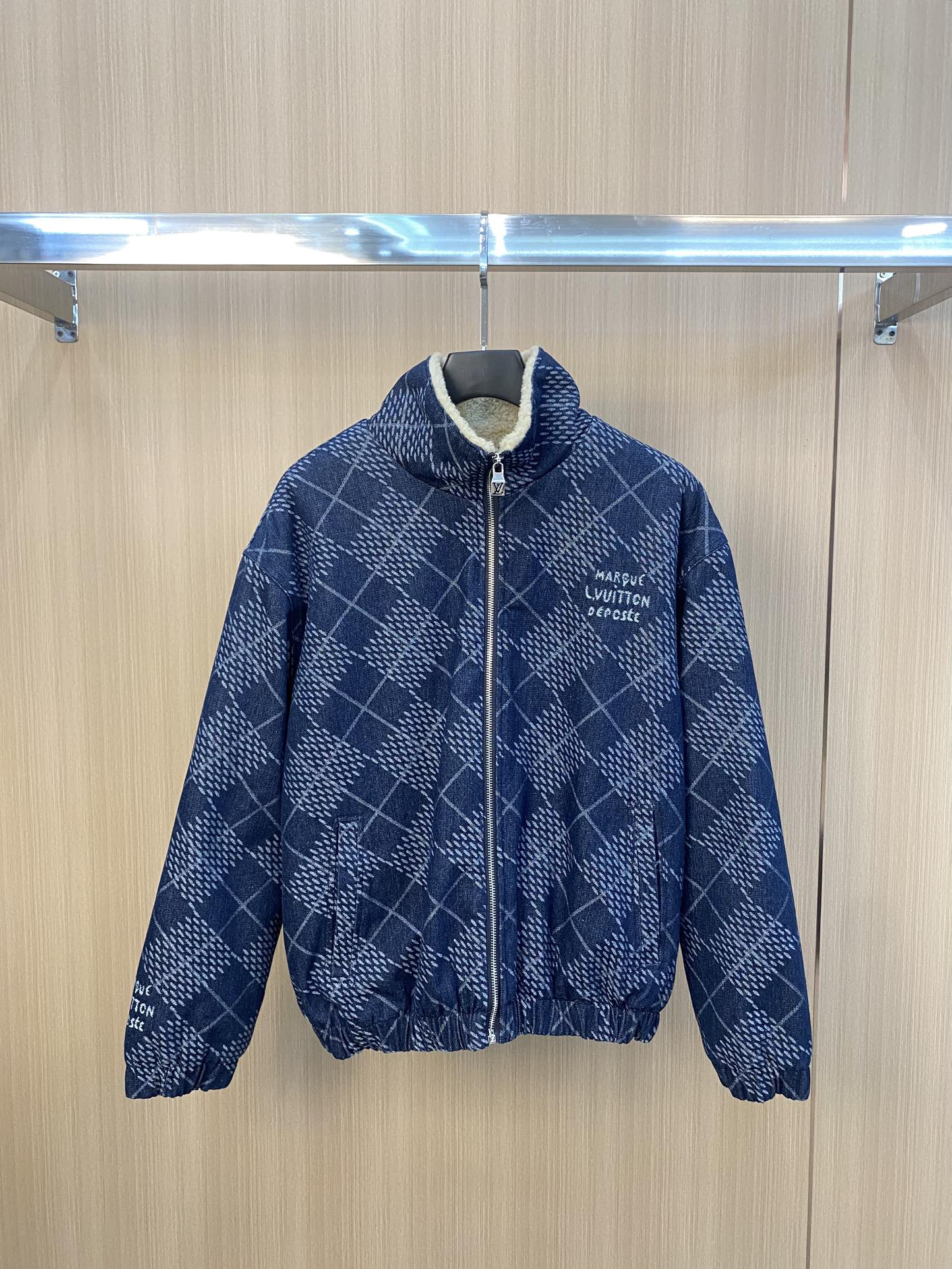 L X V SS25 Pre-Spring collection, Logo letter stripe jacket