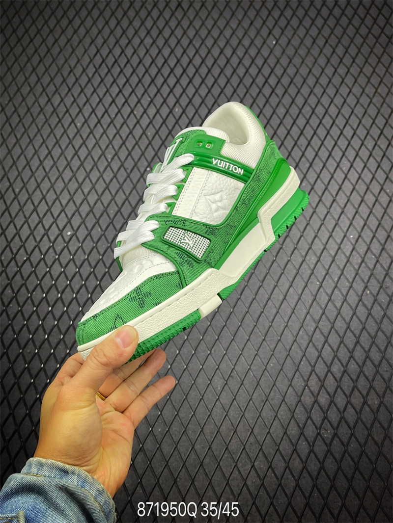 L X V Trainer Sneaker Low Green detail 8