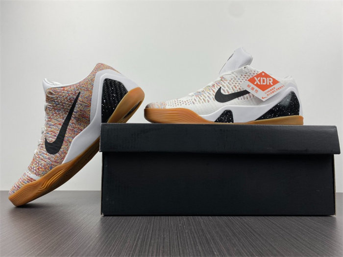 NK Kobe 9 Elite Premium Low HTM Milan White Multi-Color 698595-109 detail 2