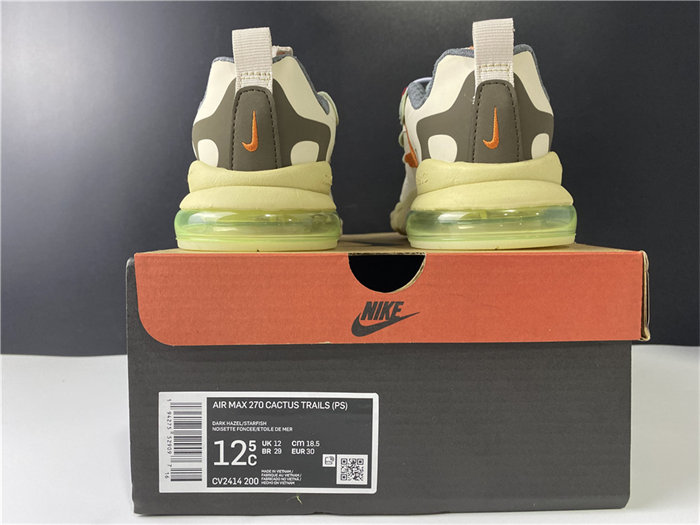 NK Air Max 270 React Travis Scott Cactus Trails CV2414-200 detail 5