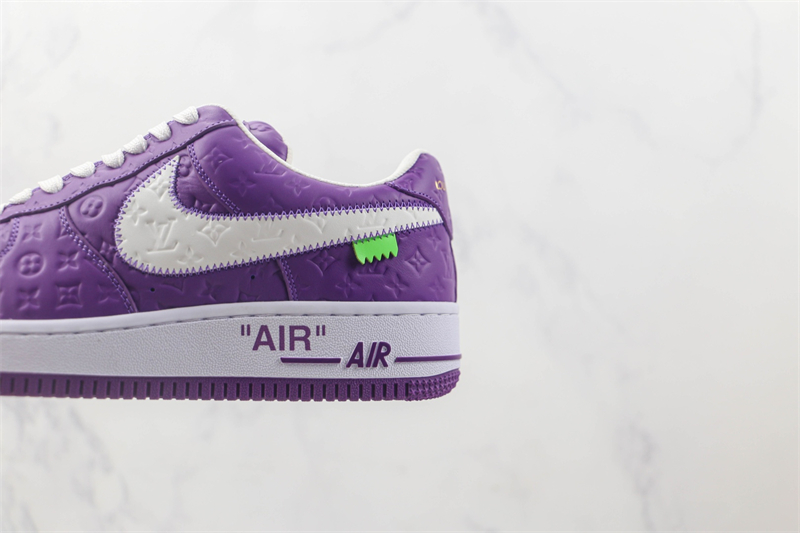 L X V x NK Air Force 1'07 Low "Purple/white/Monogram" detail 5