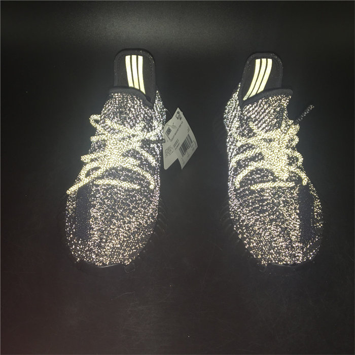 ADS Yeezy Boost 350 V2 Static Black (Reflective) FU9007 detail 4