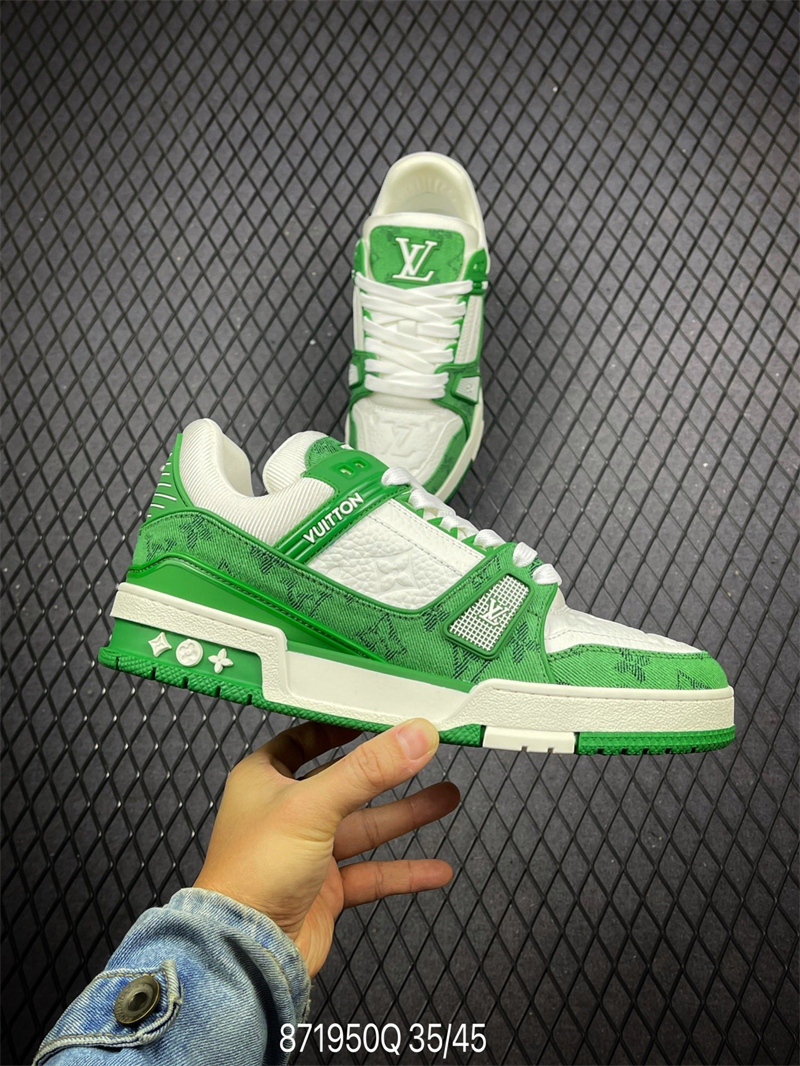 L X V Trainer Sneaker Low Green detail 7