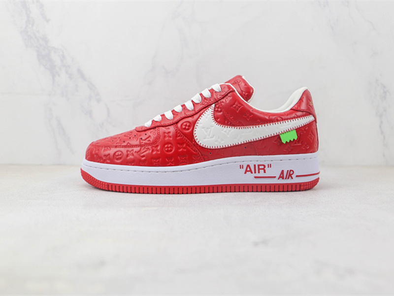 L X V x NK Air Force 1'07 Low Red/white/Monogram