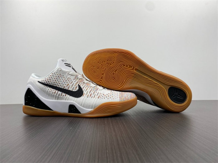 NK Kobe 9 Elite Premium Low HTM Milan White Multi-Color 698595-109 detail 3