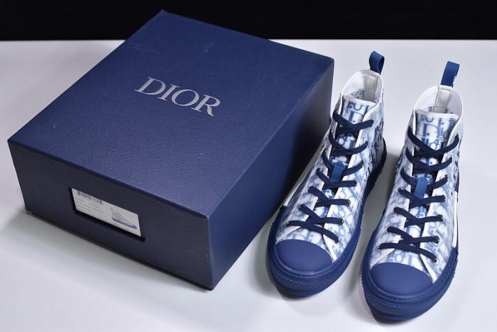 B23 Oblique High Top Sneakers bule T00480H069 detail 12