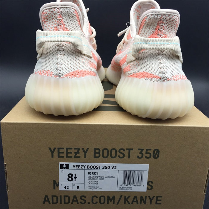 ADS Yeezy Boost 350 V2 clear brown chalk B37574 detail 5