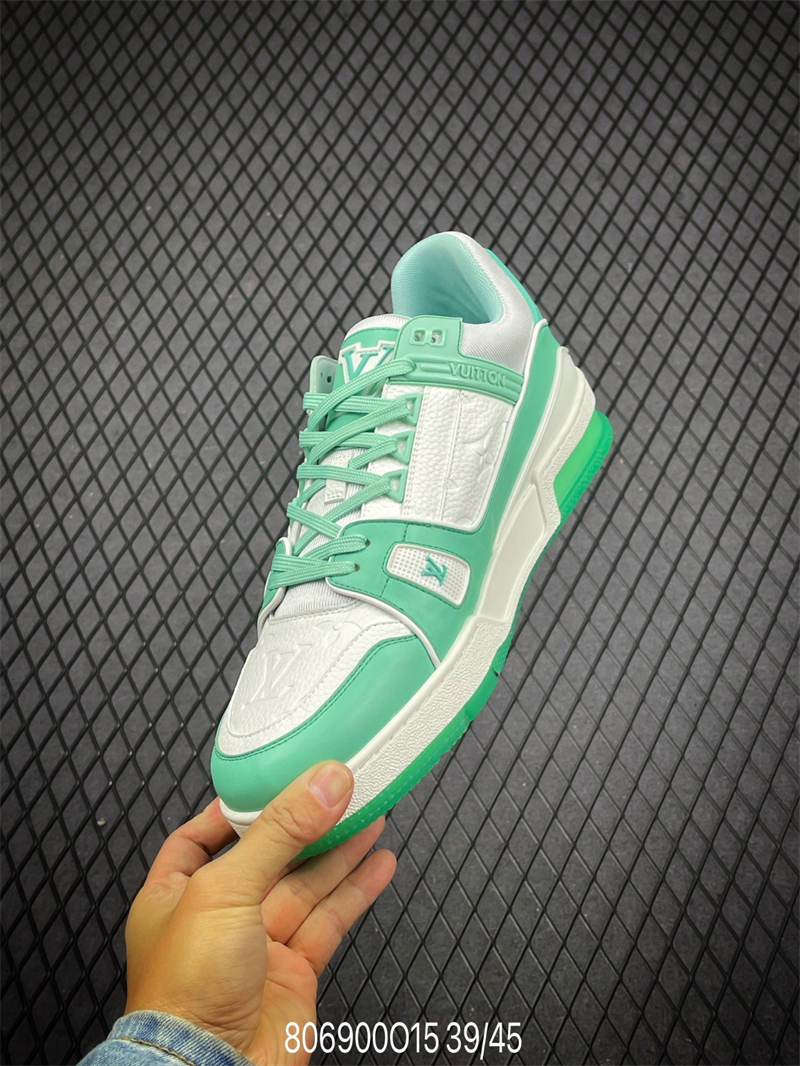 L X V Trainer Sneaker Low Light Green detail 8
