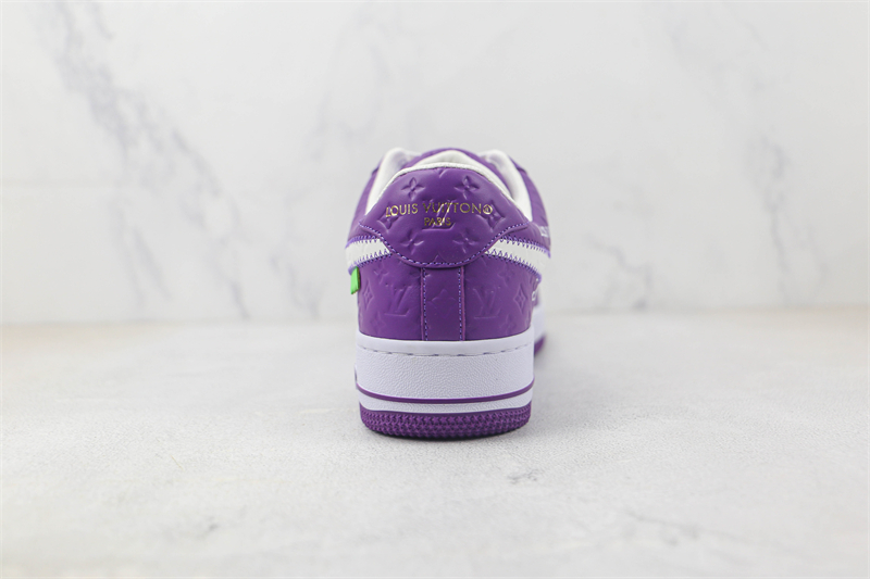 L X V x NK Air Force 1'07 Low "Purple/white/Monogram" detail 7