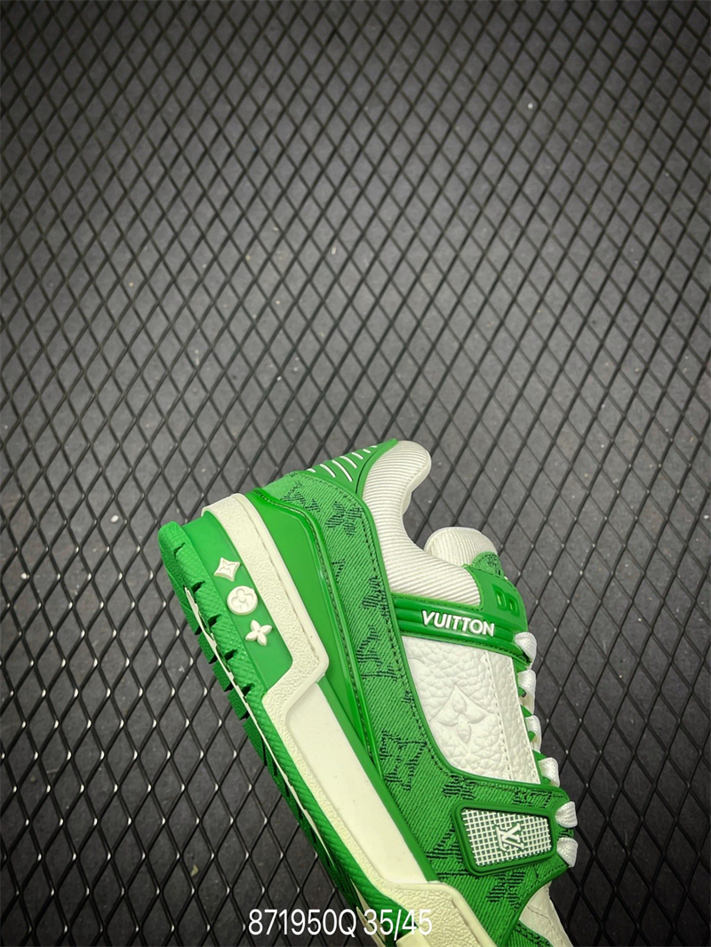 L X V Trainer Sneaker Low Green detail 3