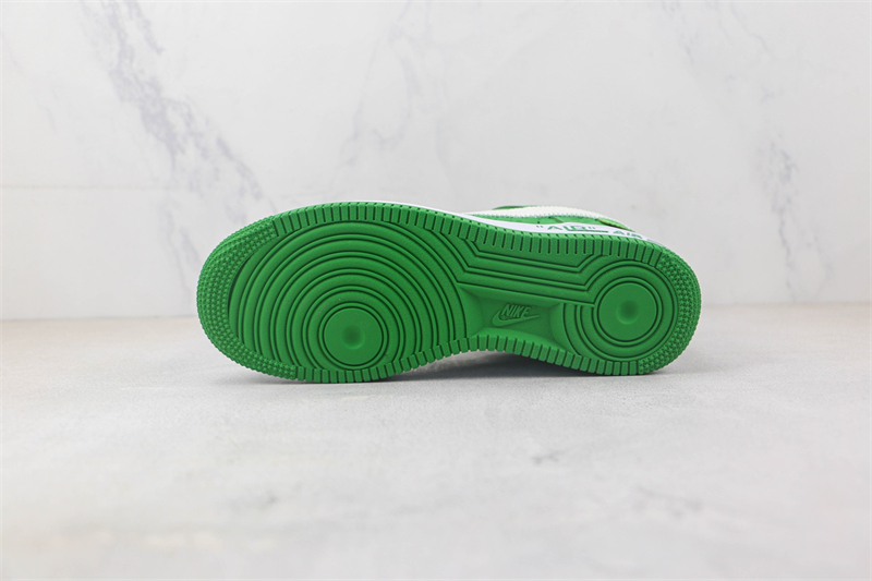 L X V x NK Air Force 1'07 Low "Green/white/Monogram" detail 7