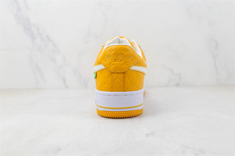 L X V x NK Air Force 1'07 Low Yellow/white/Monogram detail 6