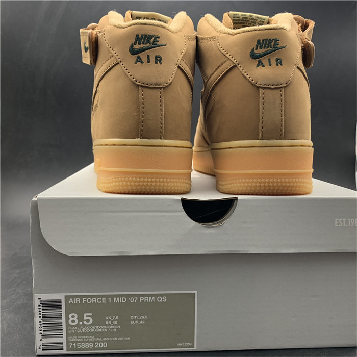 NK Air Force 1 Mid Flax 715889-200 detail 5