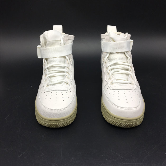NK SF Air Force 1 Mid Ivory Olive 917753-101 detail 4