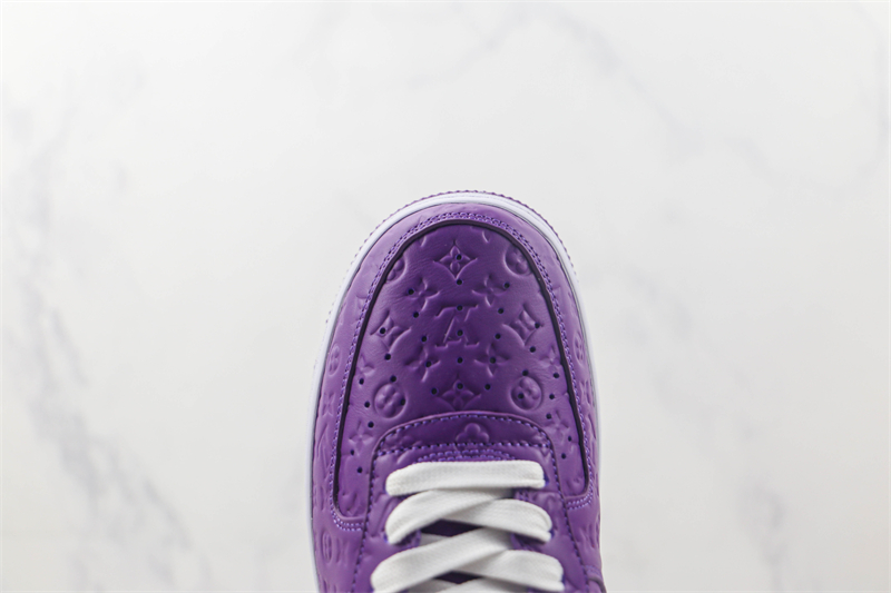 L X V x NK Air Force 1'07 Low "Purple/white/Monogram" detail 4