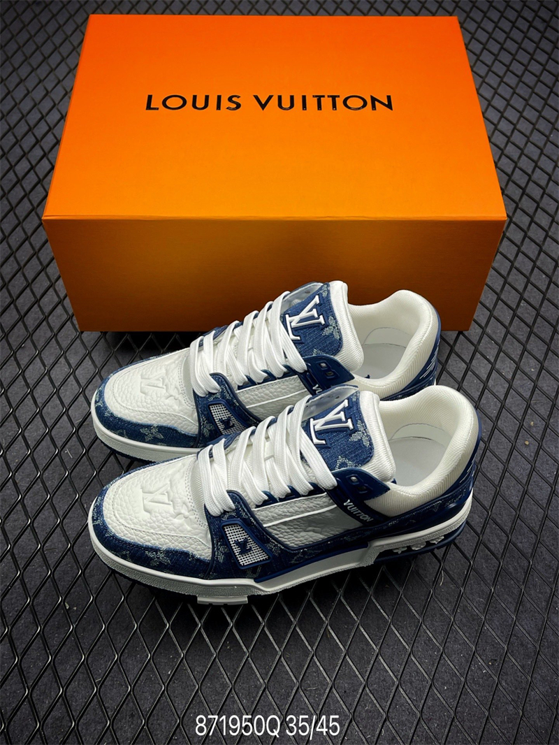 L X V Trainer Sneaker Low Blue detail 2
