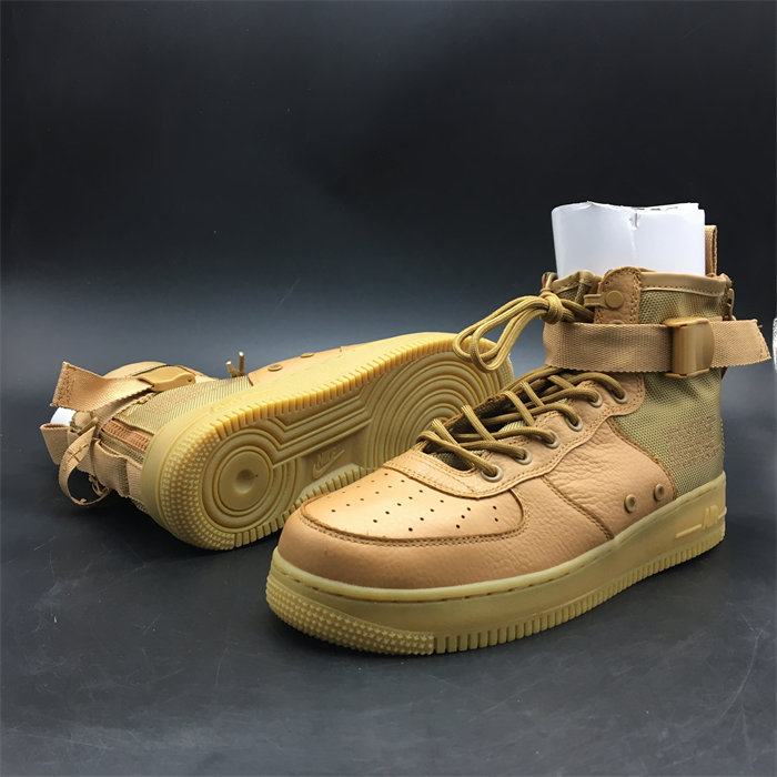 NK SF Air Force 1 Mid Elemental Gold AA3966-700 detail 3