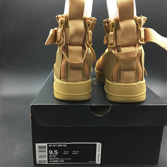 NK SF Air Force 1 Mid Elemental Gold AA3966-700 detail 5