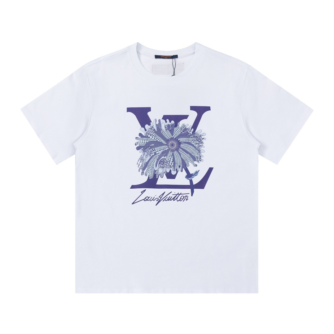 L X V 23SS logo printed t-shirt