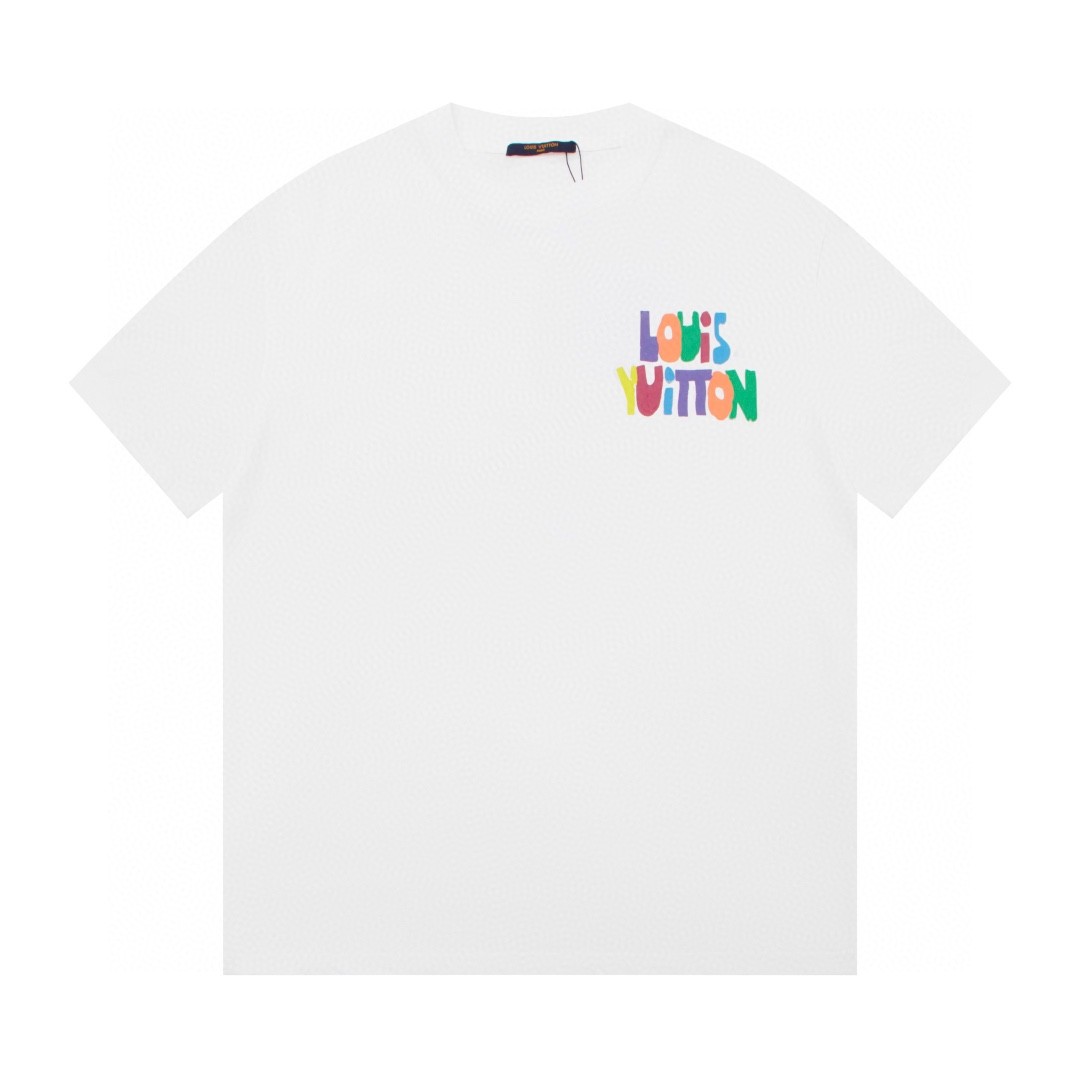 L X V 23ss front and back patterned t-shirt