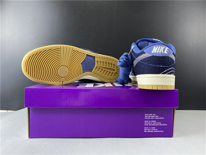 NK SB Dunk Low Denim Sashiko CV0316-400 detail 6